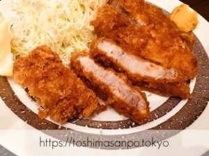 【巣鴨駅】駅から1分！いつでも安心のやさしい味「巣鴨 ときわ食堂 駅前店」ランチでも夜でも最高の追記1：リブロースカツ定食のリブロースカツ